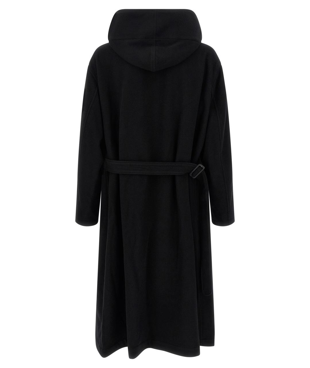 YOHJI YAMAMOTO Черное шерстяное пальто, фото 2
