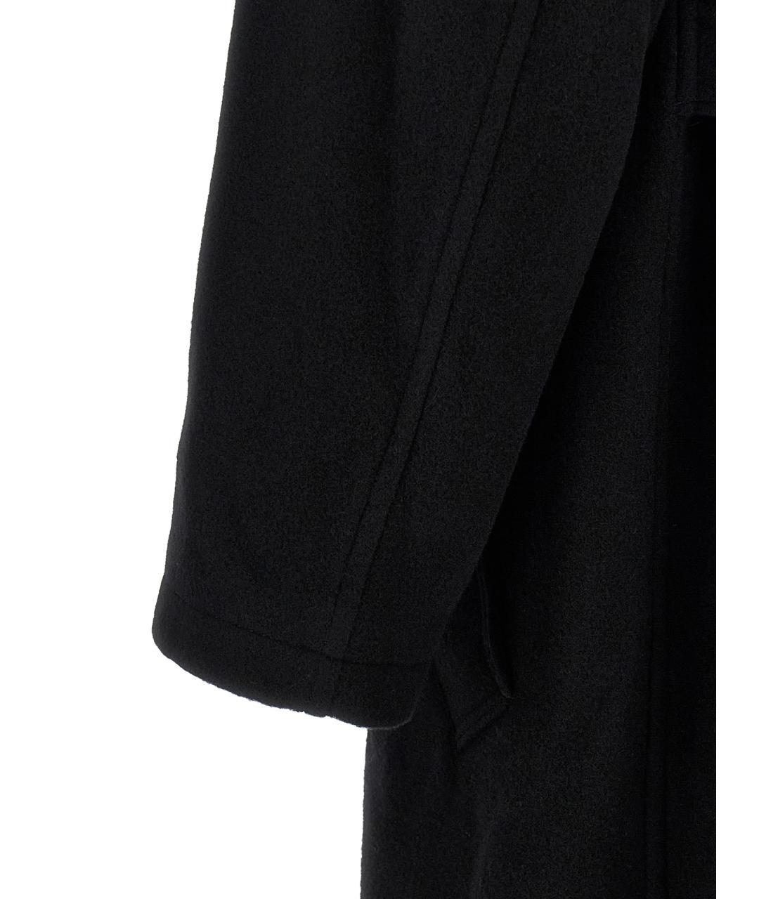 YOHJI YAMAMOTO Черное шерстяное пальто, фото 4