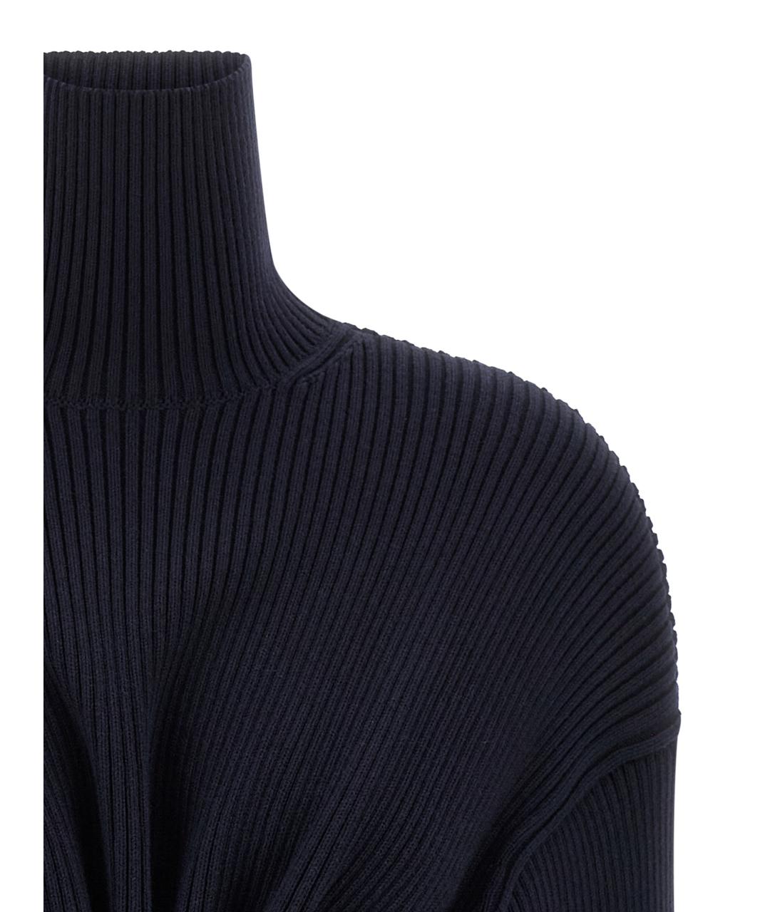 BALENCIAGA Синее шерстяное повседневное платье, фото 3