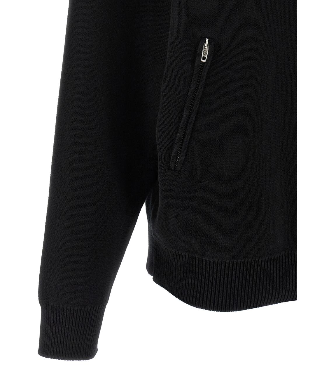 BALENCIAGA Черный хлопковый джемпер / свитер, фото 4