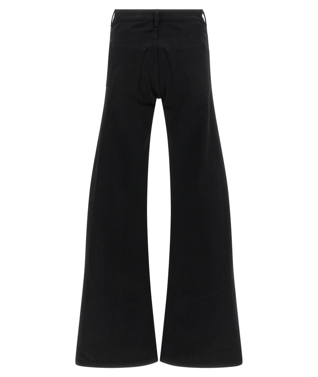 BALENCIAGA Черные хлопковые прямые джинсы, фото 2