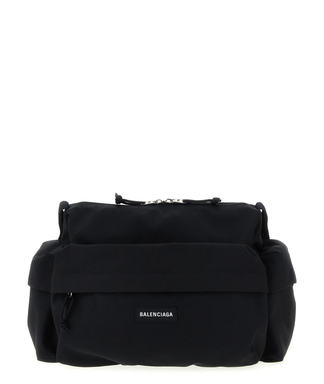 BALENCIAGA Черная синтетическая сумка на плечо, фото 1