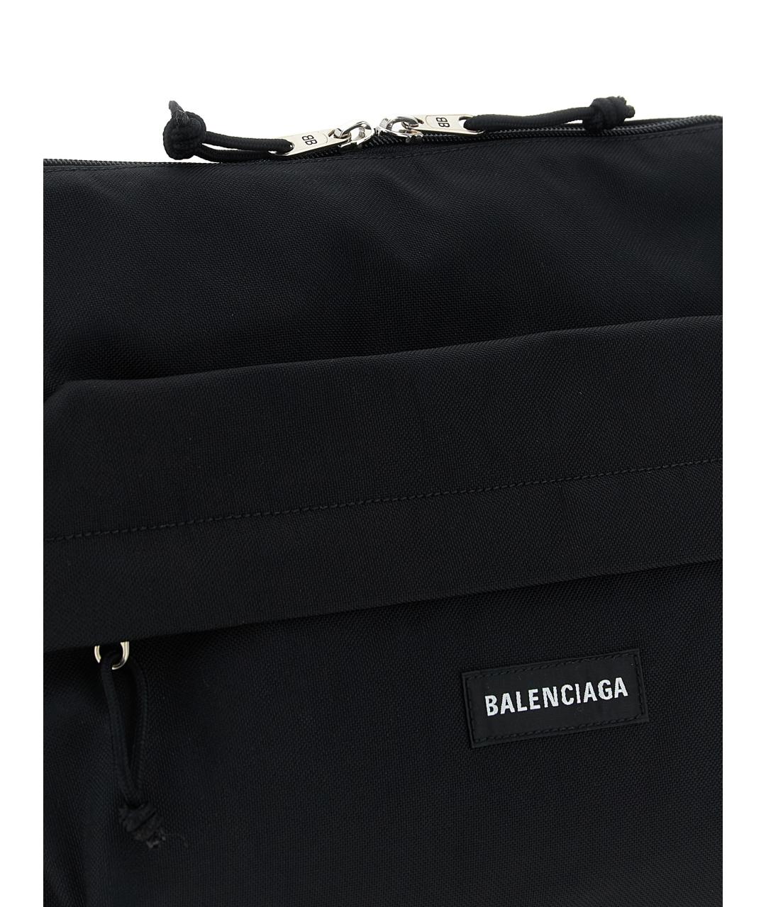 BALENCIAGA Черная синтетическая сумка на плечо, фото 3