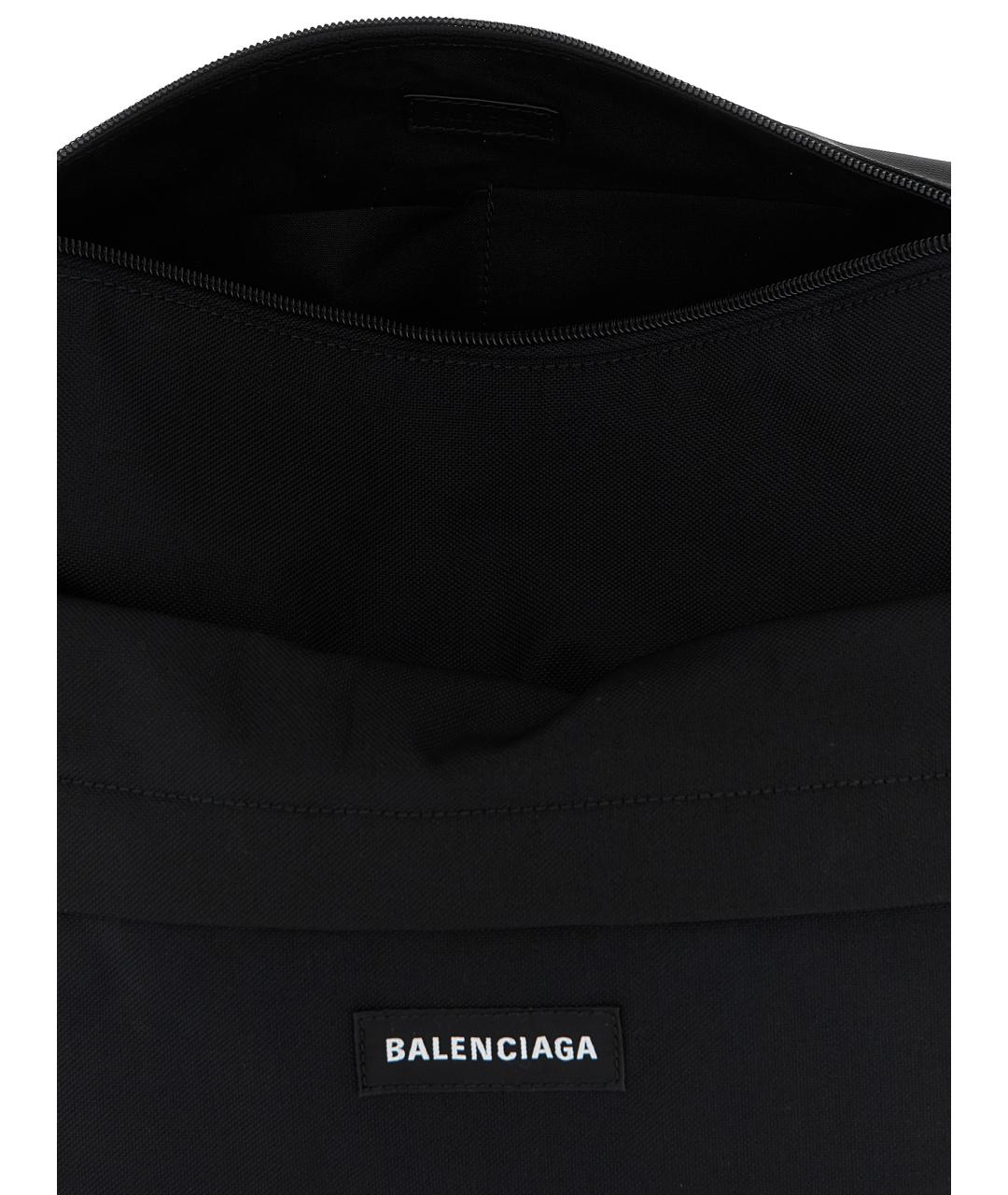 BALENCIAGA Черная синтетическая сумка на плечо, фото 4