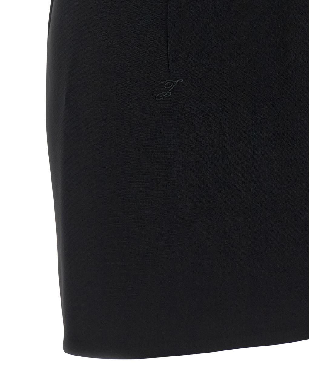 JACQUEMUS Черное полиэстеровое платье, фото 4