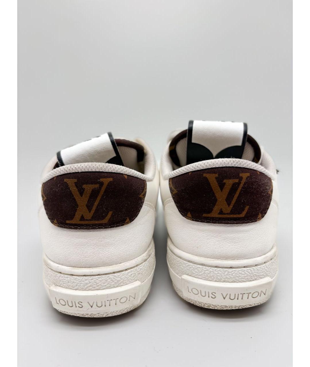 LOUIS VUITTON Белые кожаные кроссовки, фото 3