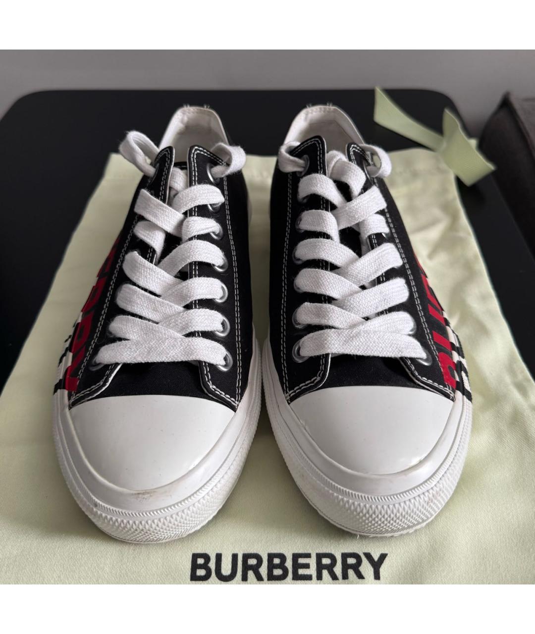 BURBERRY Текстильные кеды, фото 2