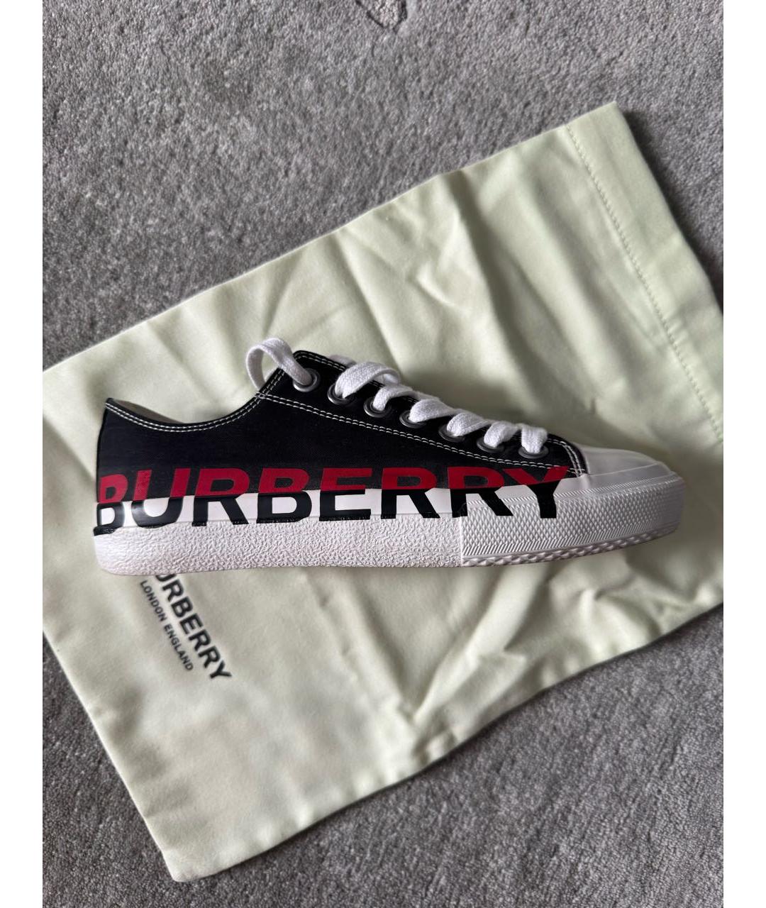 BURBERRY Текстильные кеды, фото 6