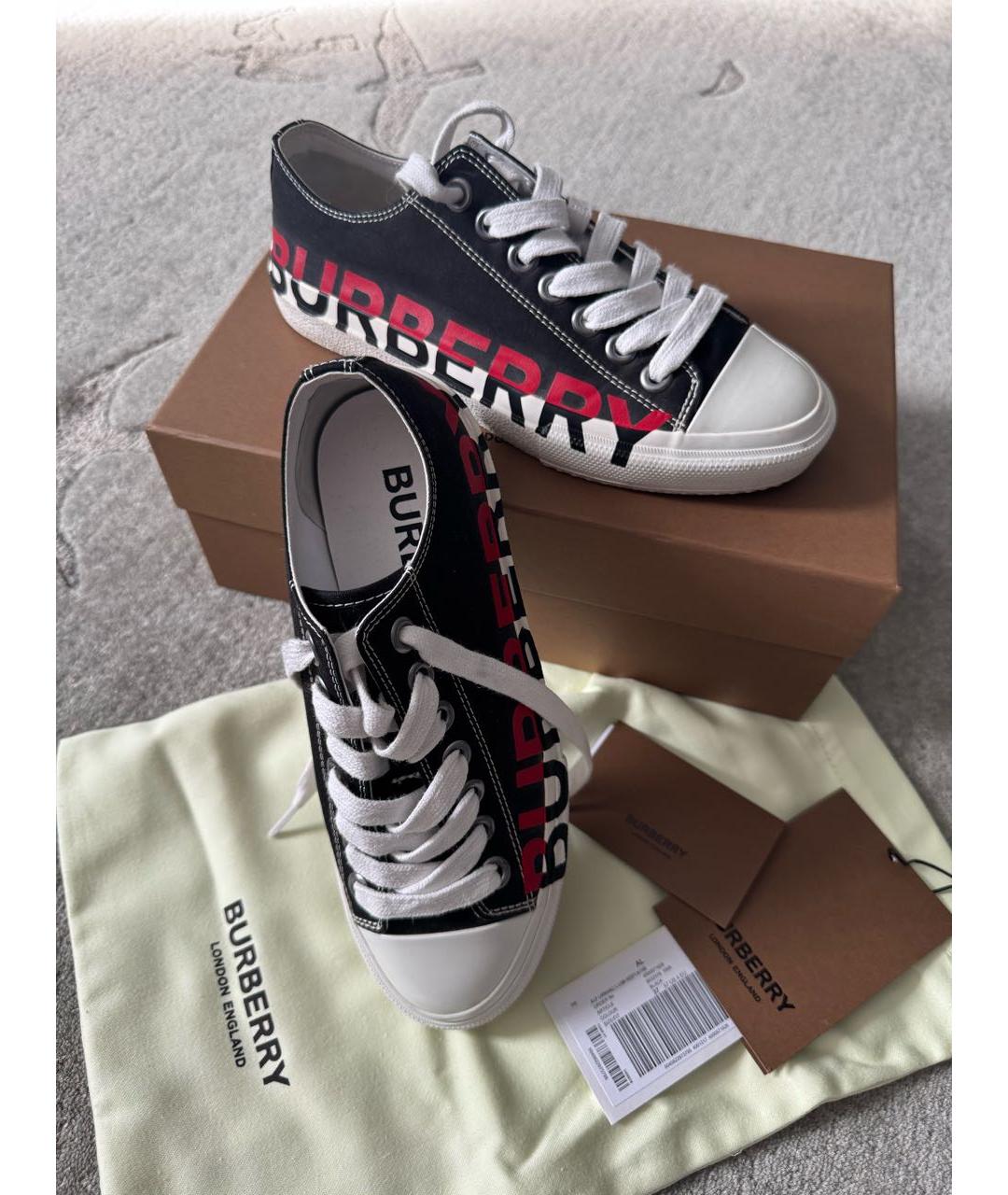 BURBERRY Текстильные кеды, фото 5