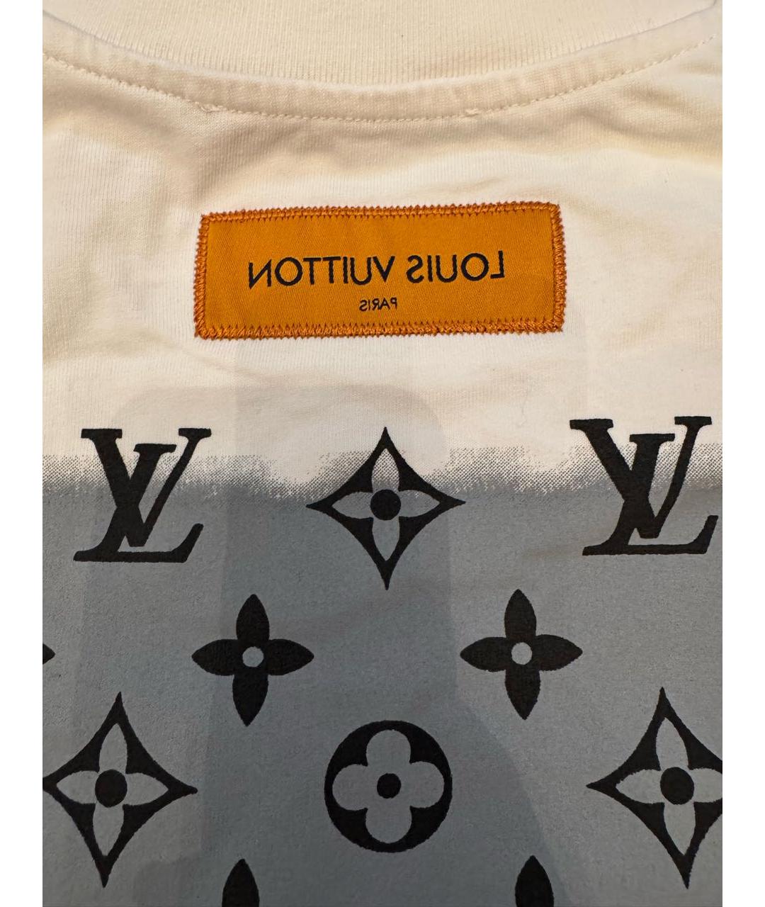 LOUIS VUITTON Белая хлопковая футболка, фото 3