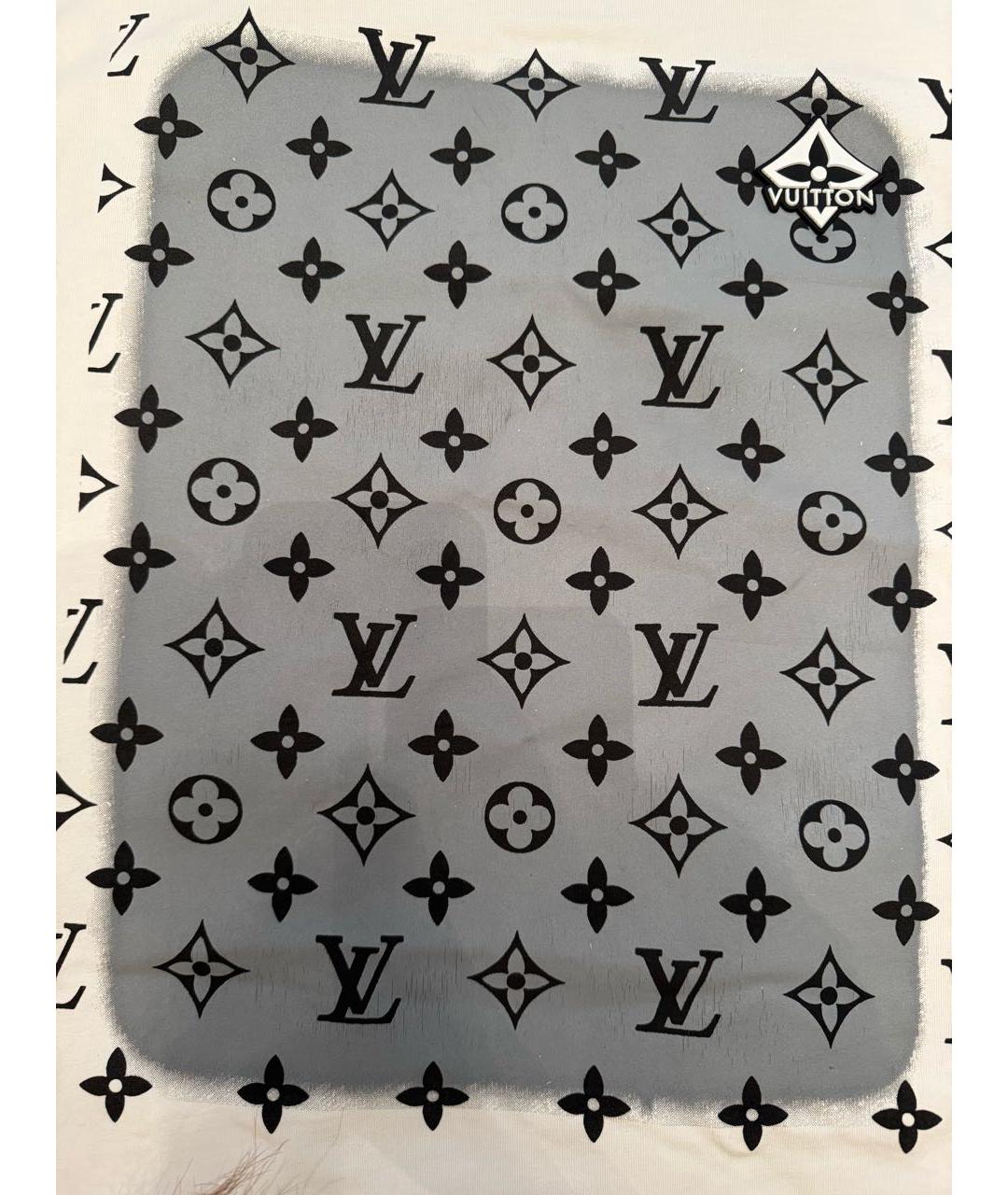 LOUIS VUITTON Белая хлопковая футболка, фото 4