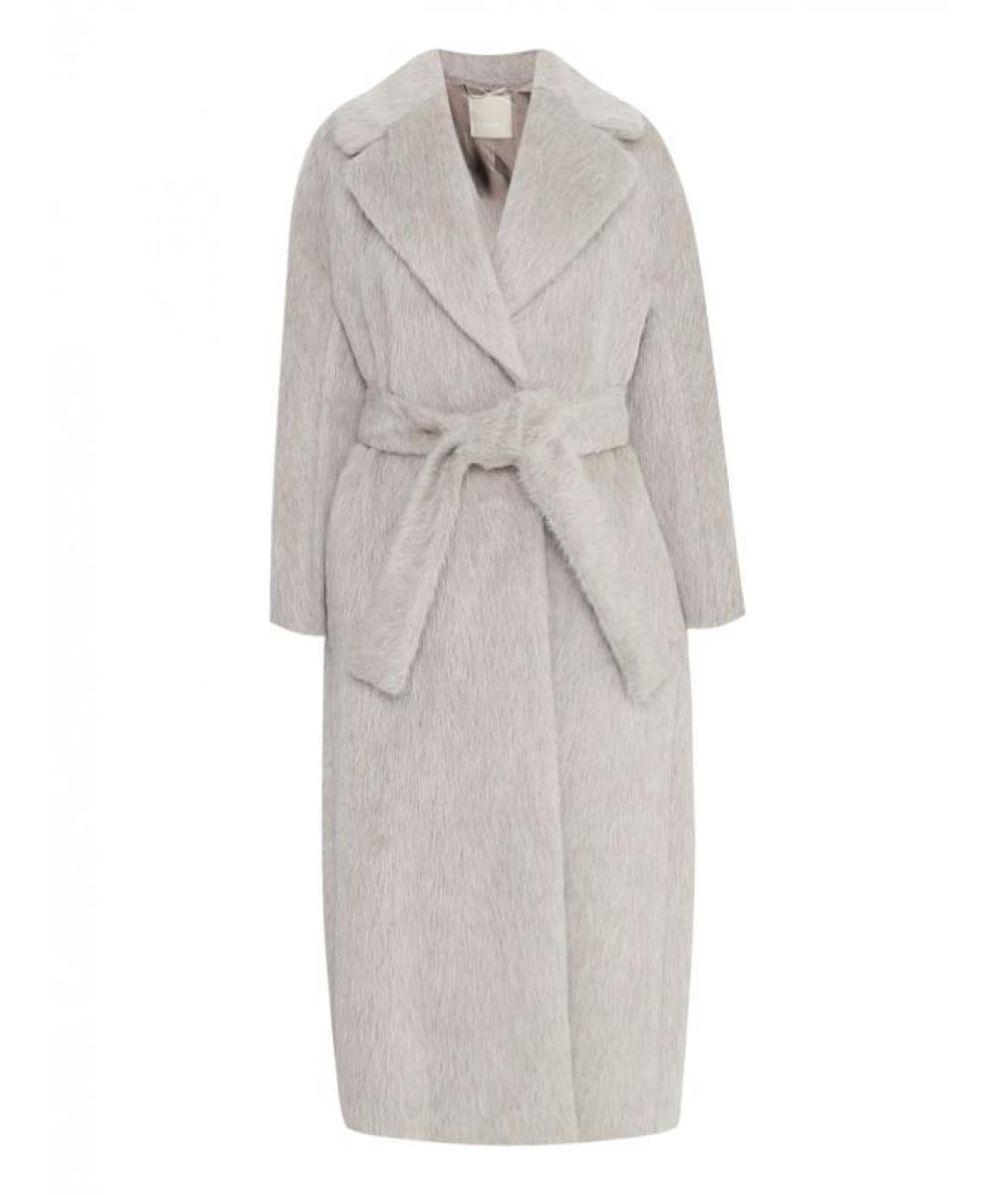 'S MAX MARA Серое шерстяное пальто, фото 10