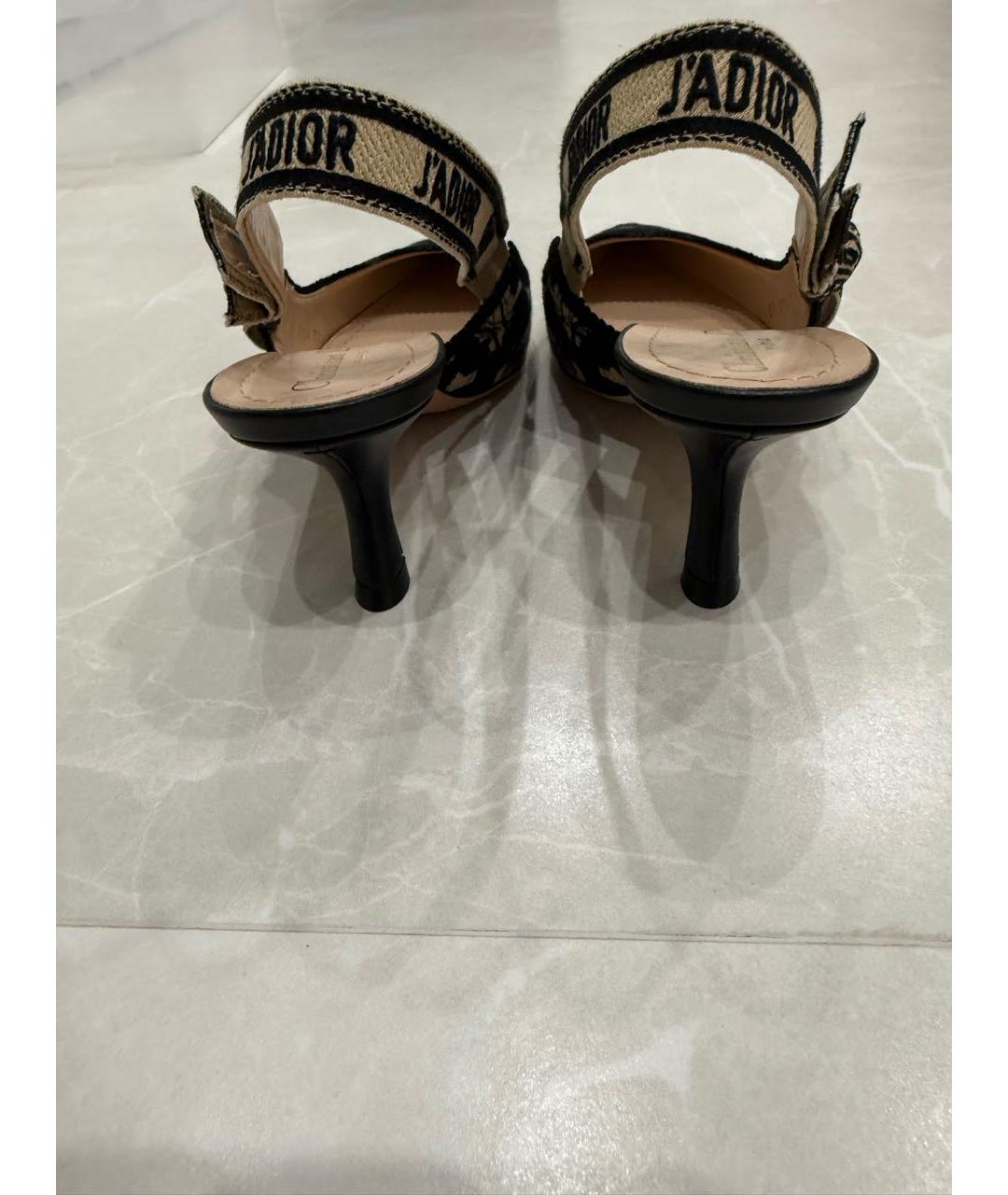CHRISTIAN DIOR Черные босоножки, фото 4