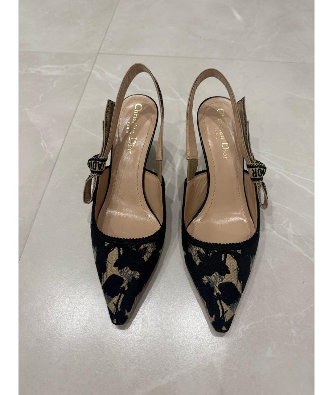 CHRISTIAN DIOR Черные босоножки, фото 2