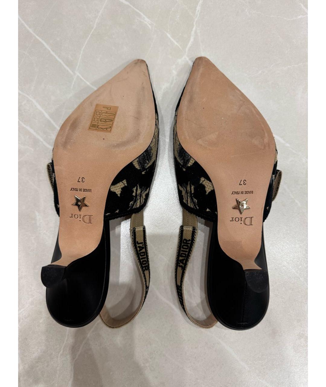 CHRISTIAN DIOR Черные босоножки, фото 5