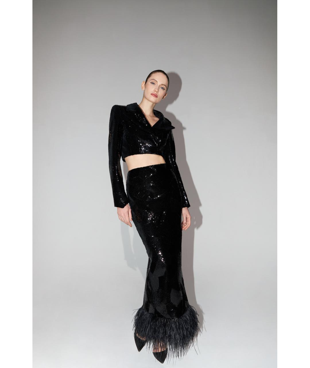 RASARIO Черный полиэстеровый жакет/пиджак, фото 2