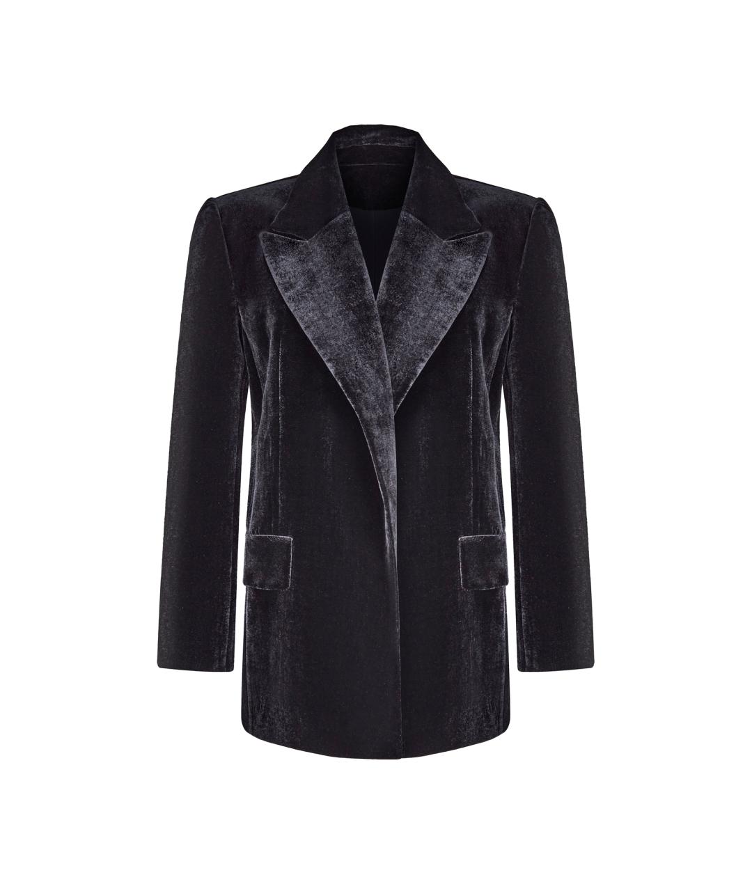 RASARIO Черный бархатный жакет/пиджак, фото 1