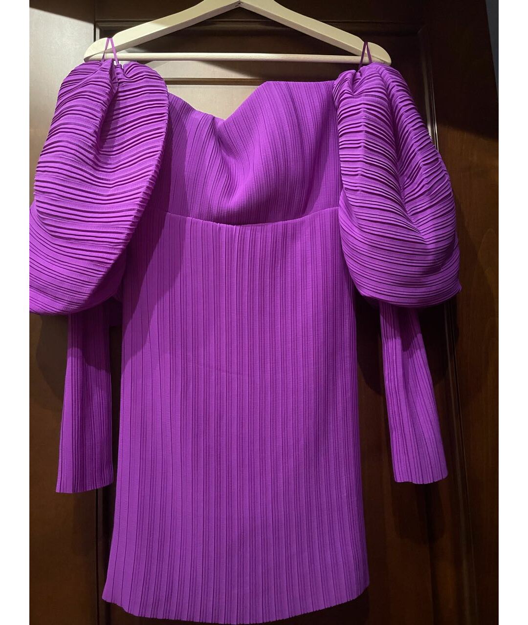 SOLACE LONDON Фиолетовое полиэстеровое коктейльное платье, фото 2