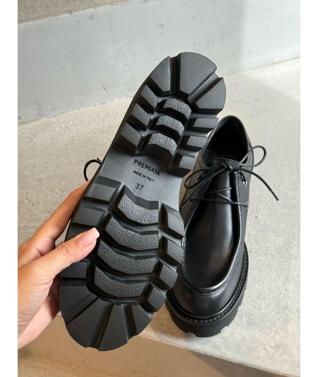 PREMIATA Черные кожаные брогги и оксфорды, фото 4