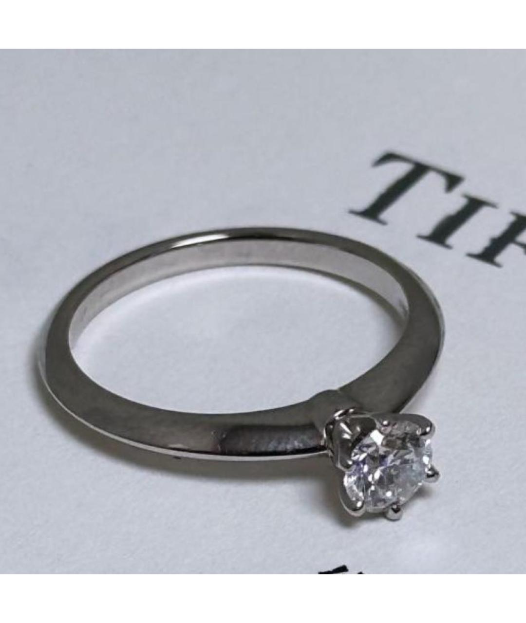 TIFFANY&CO Серебряное платиновое кольцо, фото 5