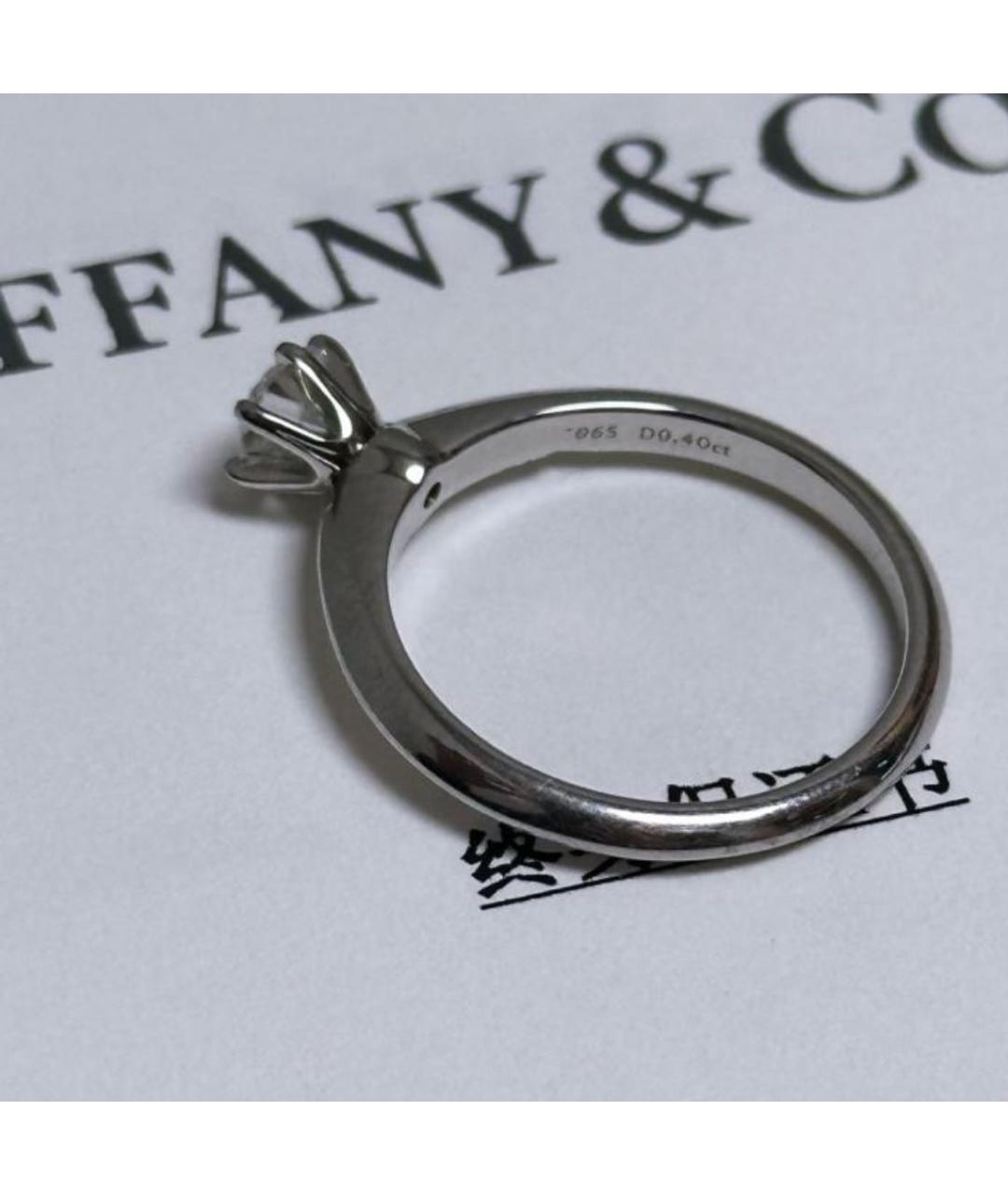 TIFFANY&CO Серебряное платиновое кольцо, фото 4