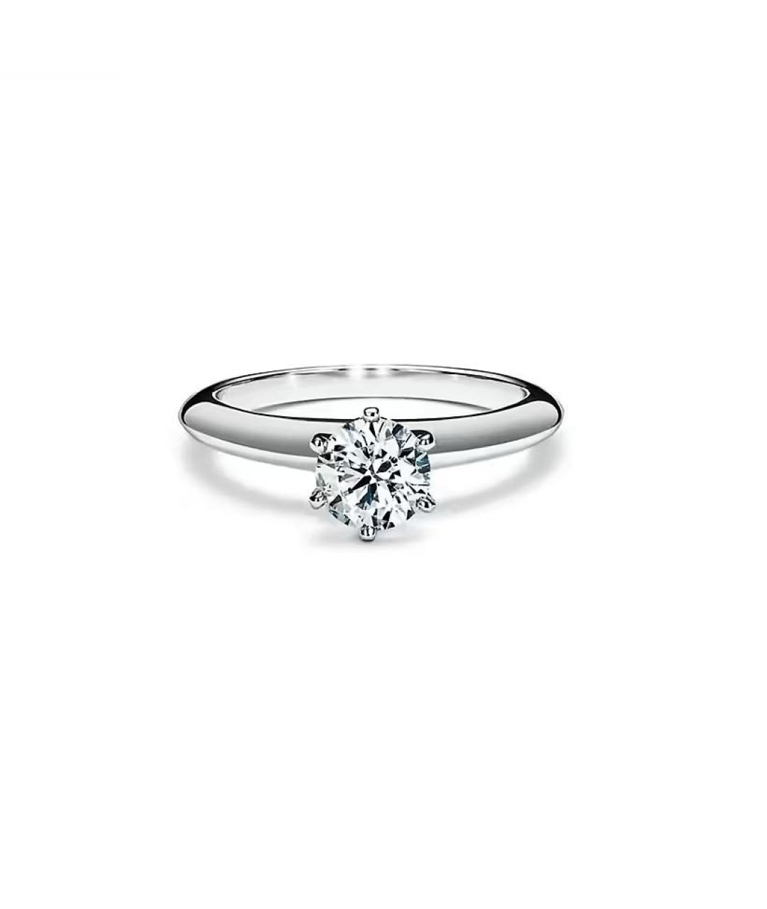 TIFFANY&CO Серебряное платиновое кольцо, фото 8