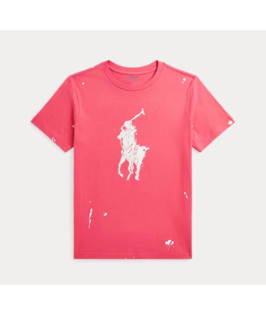 POLO RALPH LAUREN Красная хлопковая футболка, фото 6