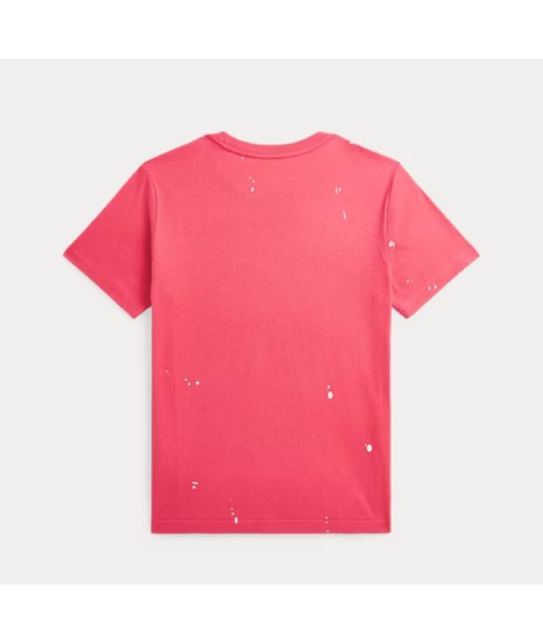 POLO RALPH LAUREN Красная хлопковая футболка, фото 2
