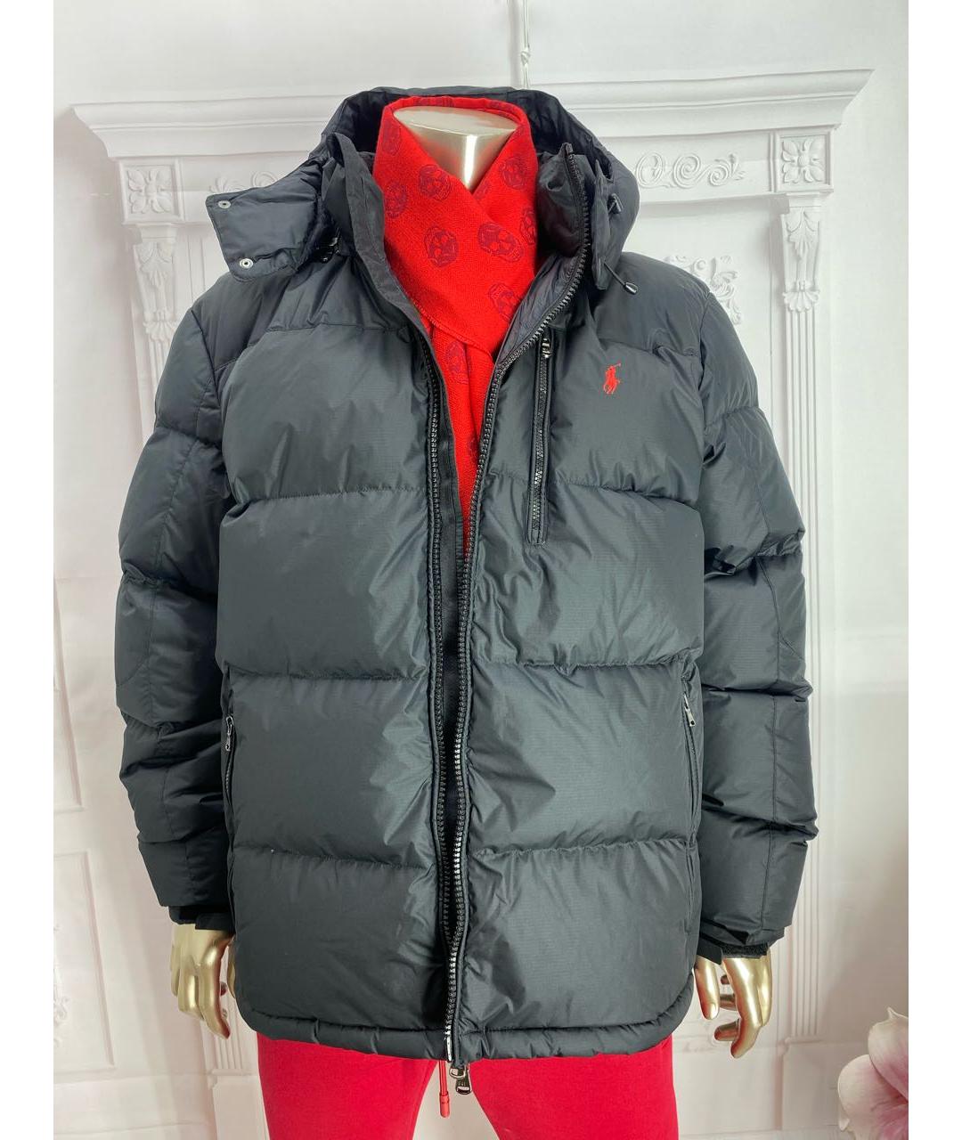 POLO RALPH LAUREN Черный пуховик, фото 5