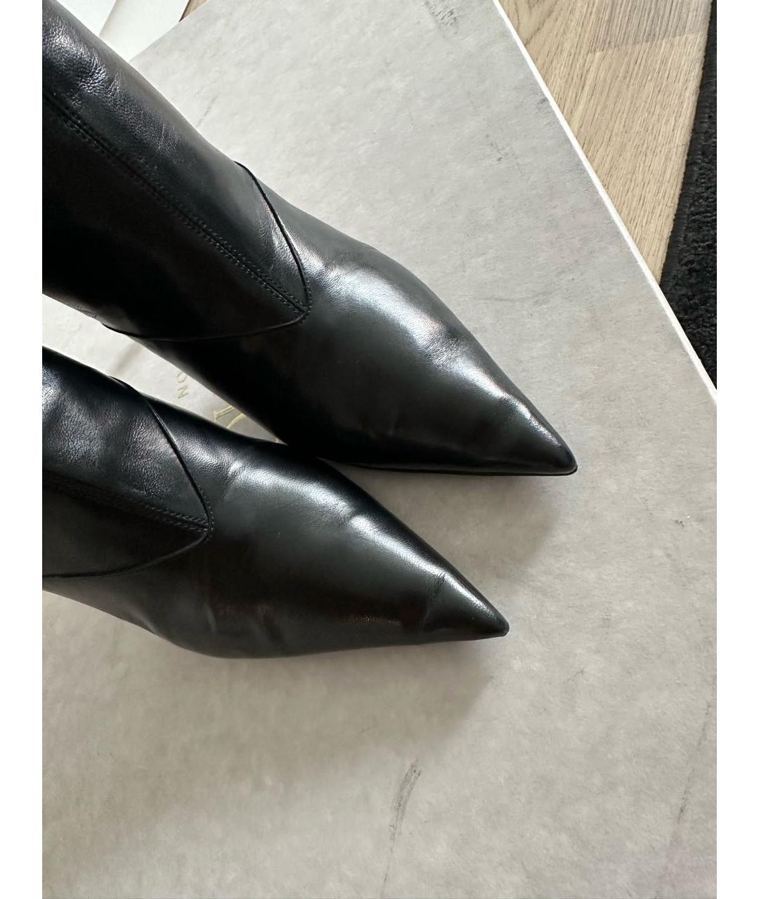 JIMMY CHOO Черные кожаные ботильоны, фото 5