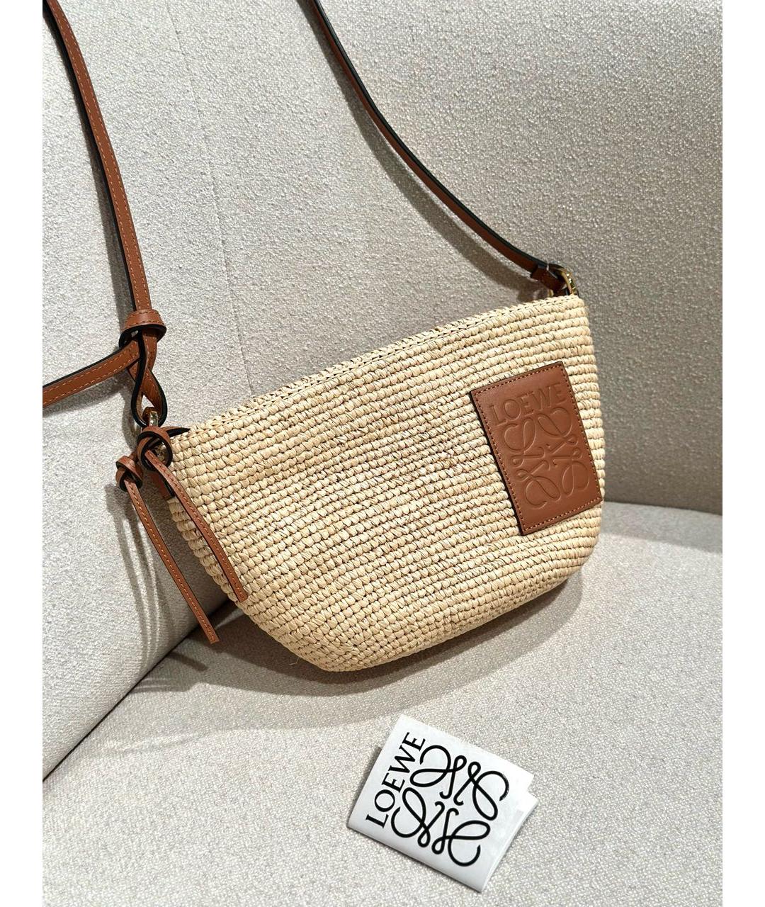 LOEWE Розовая кожаная сумка на плечо, фото 8