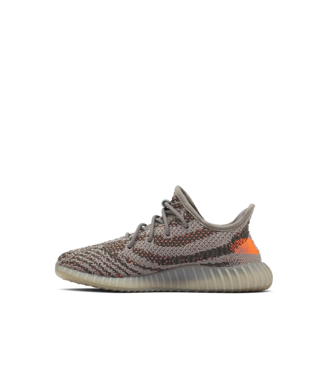 ADIDAS YEEZY Серые текстильные кеды, фото 2
