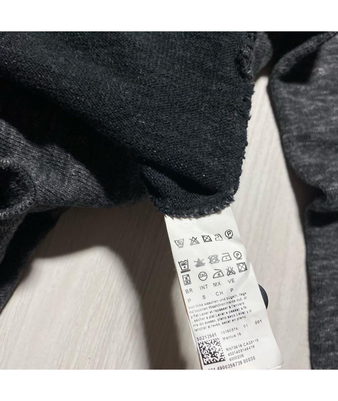 HUGO BOSS Антрацитовый хлопковый кардиган, фото 6