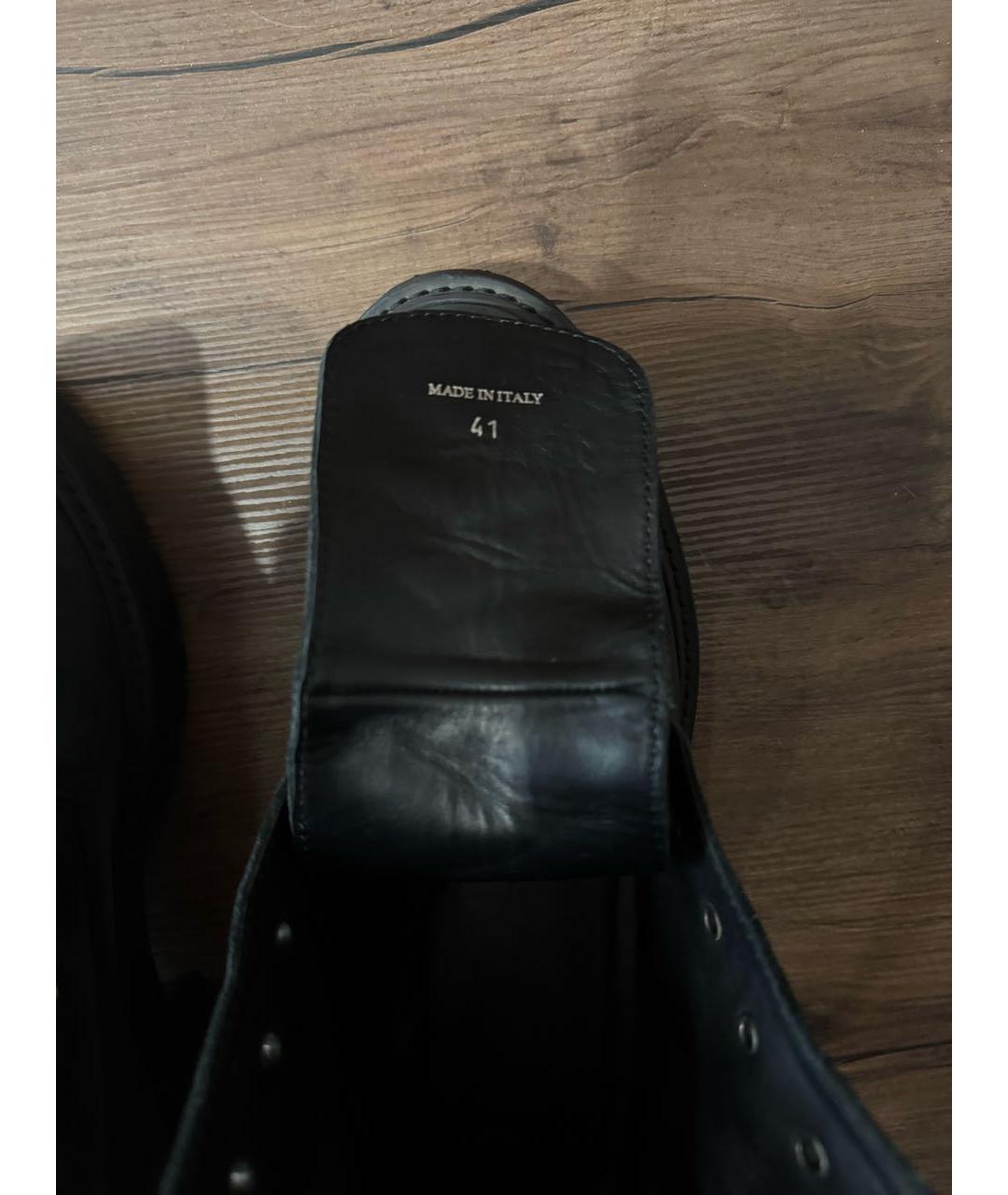 VETEMENTS Черные замшевые высокие ботинки, фото 6