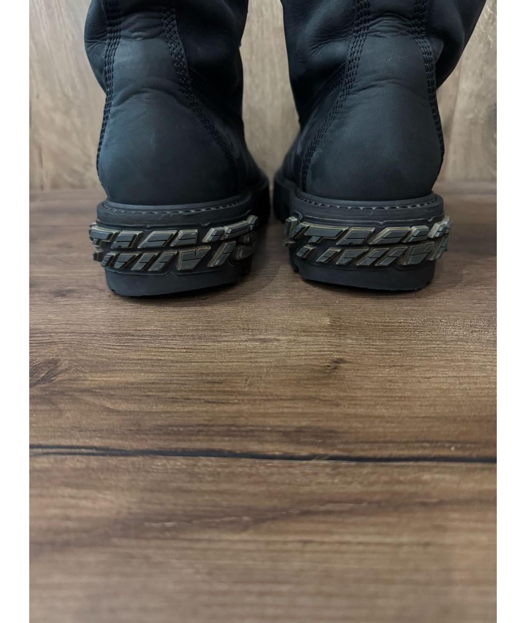 VETEMENTS Черные замшевые высокие ботинки, фото 5