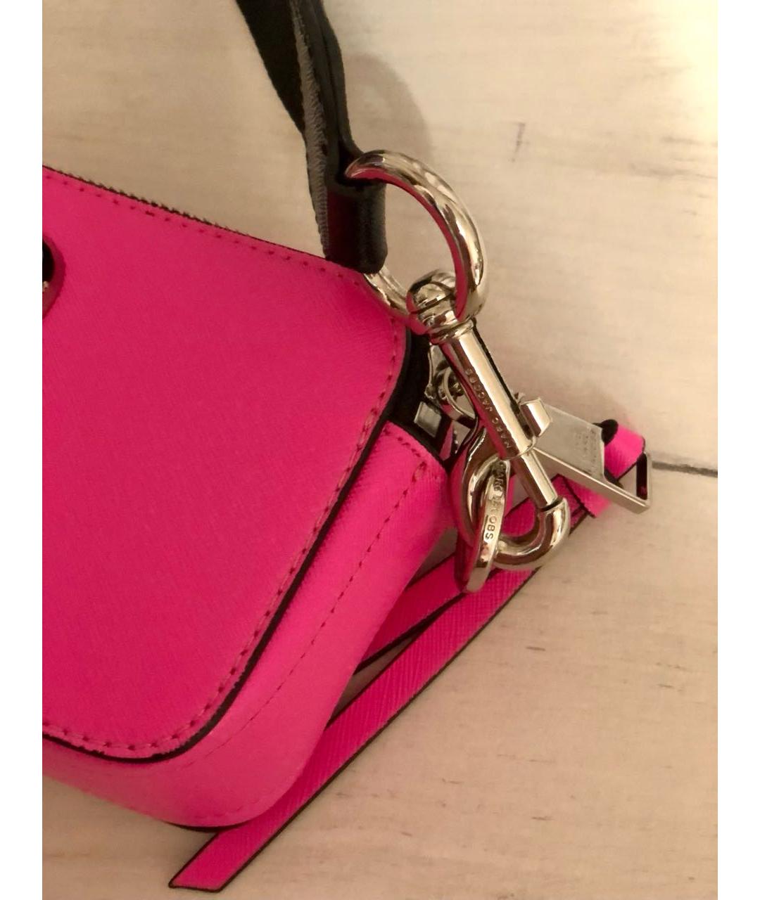 MARC JACOBS Розовая кожаная сумка через плечо, фото 4