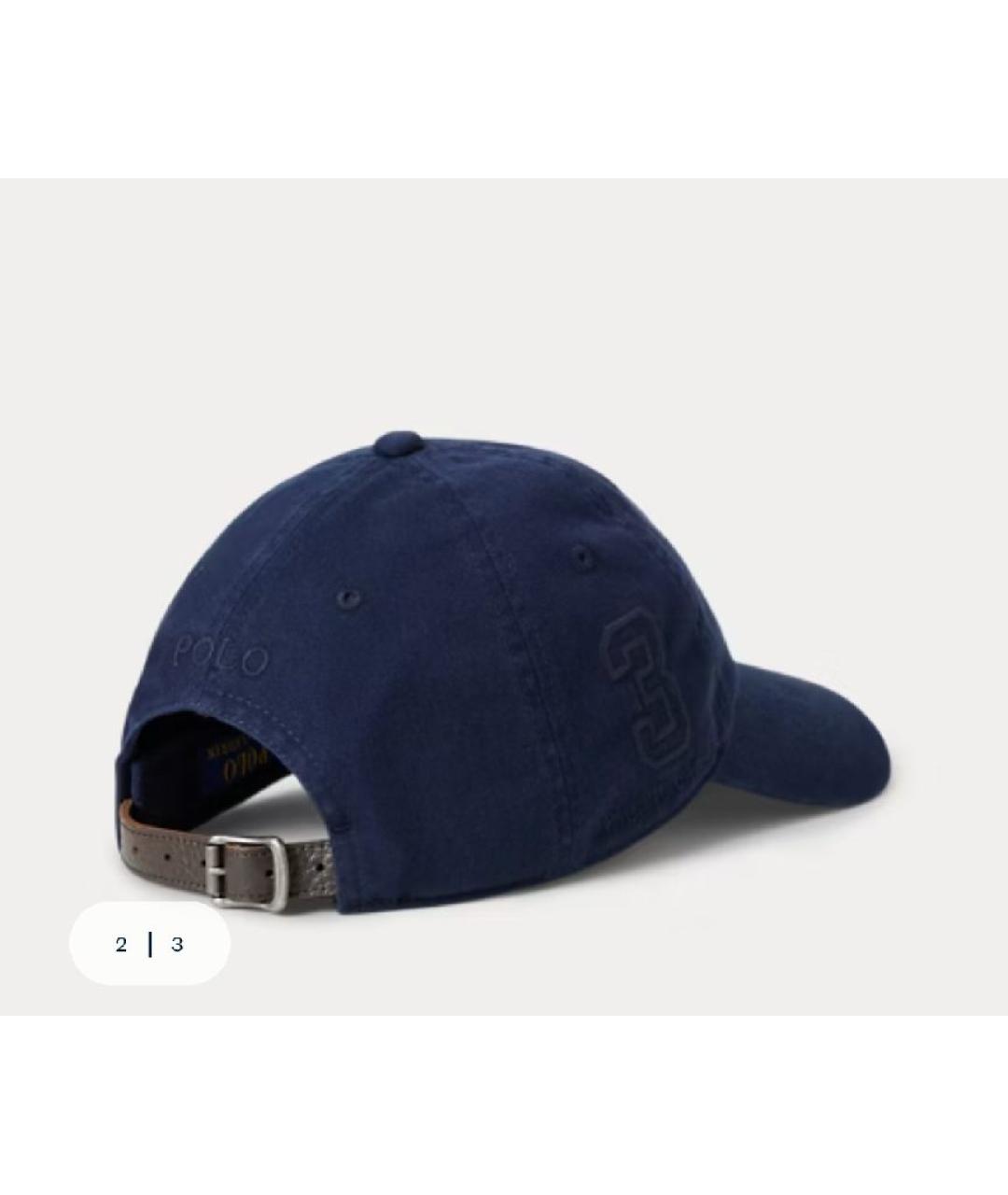 POLO RALPH LAUREN Темно-синяя кепка, фото 2