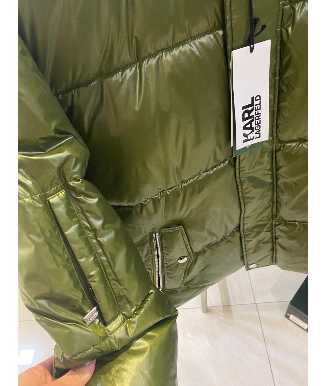 KARL LAGERFELD Хаки куртка, фото 6