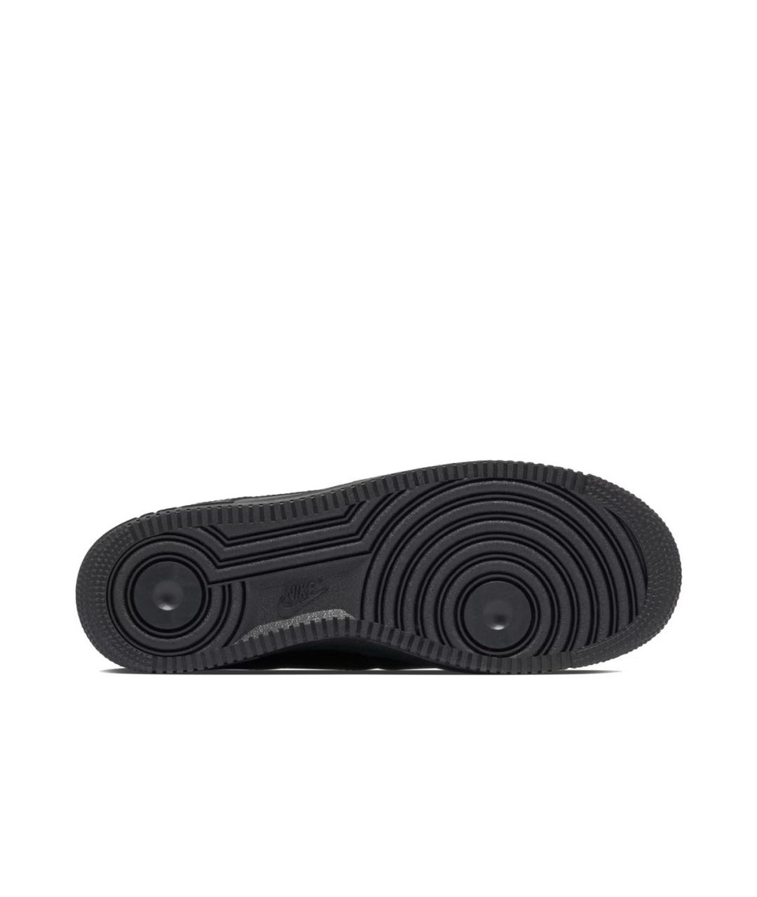 NIKE Черные кожаные низкие кроссовки / кеды, фото 8