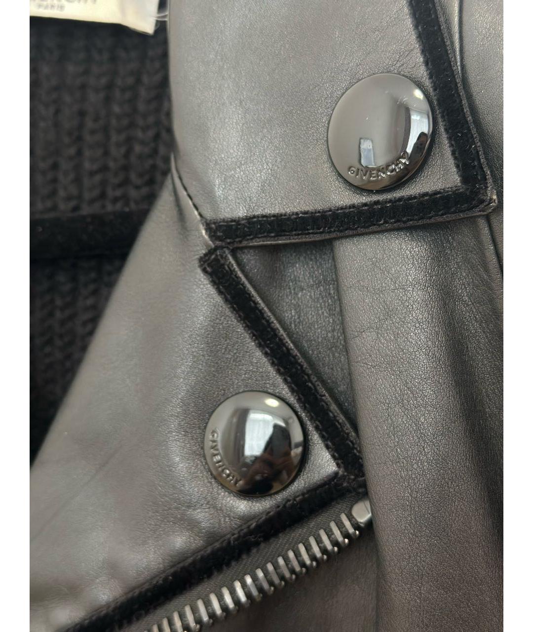 GIVENCHY Черная кожаная куртка, фото 4