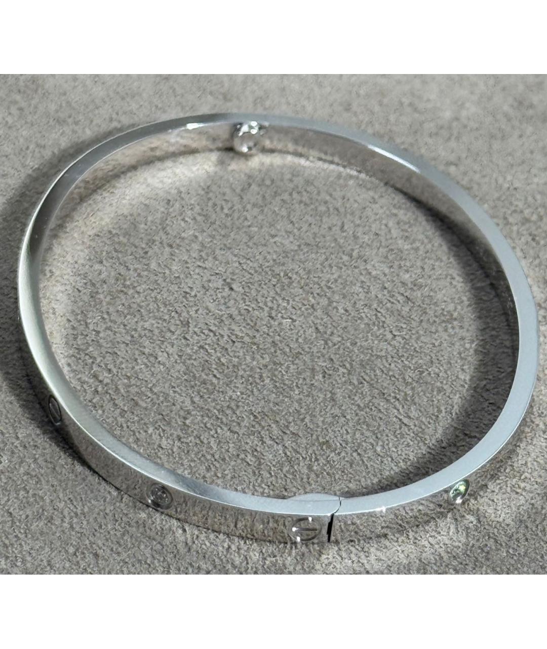 CARTIER Серебрянный браслет из белого золота, фото 2