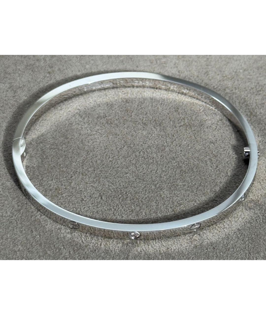 CARTIER Серебрянный браслет из белого золота, фото 4