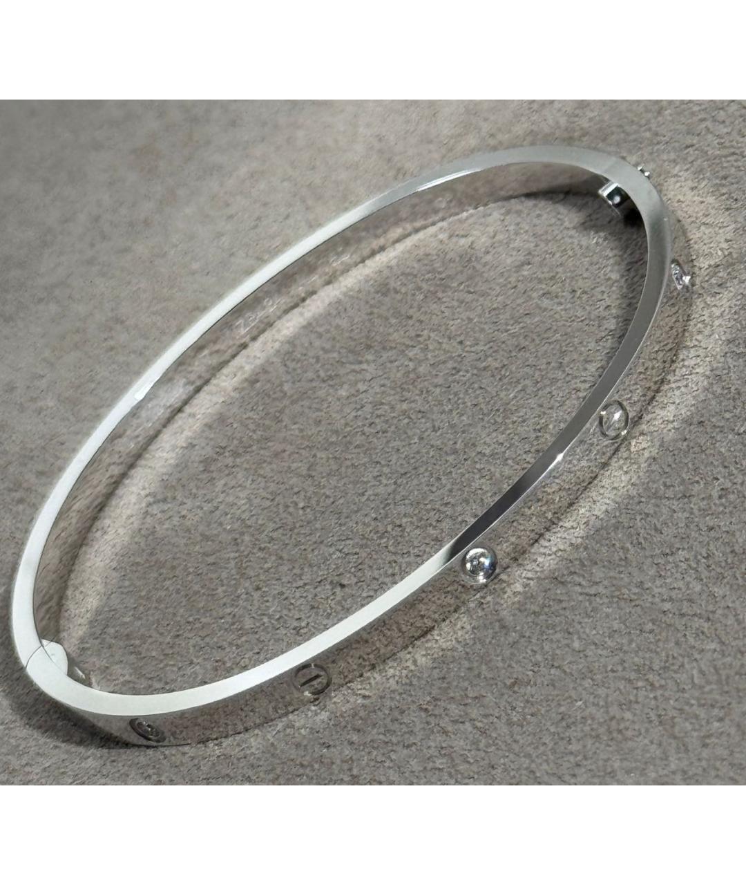 CARTIER Серебрянный браслет из белого золота, фото 3