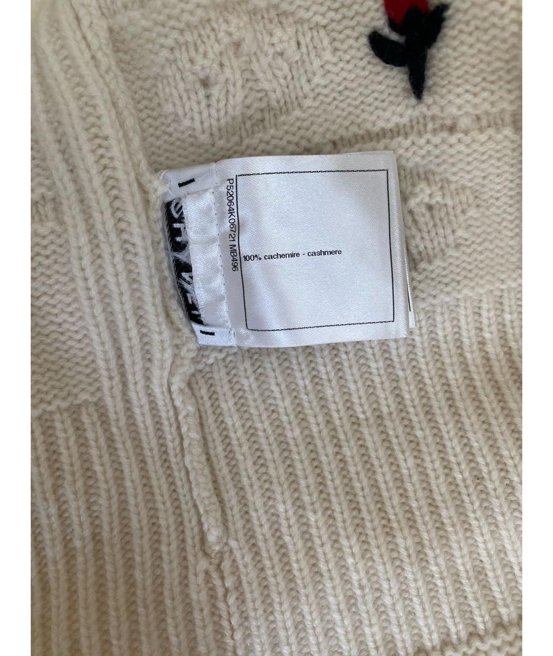 CHANEL Бежевая кашемировая шапка, фото 8