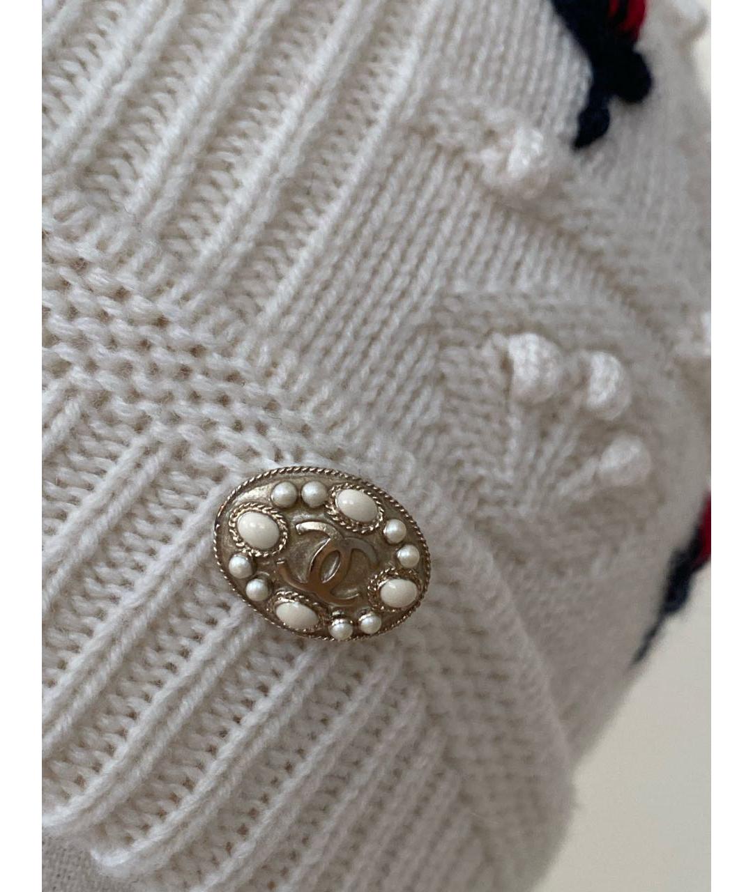 CHANEL Бежевая кашемировая шапка, фото 4