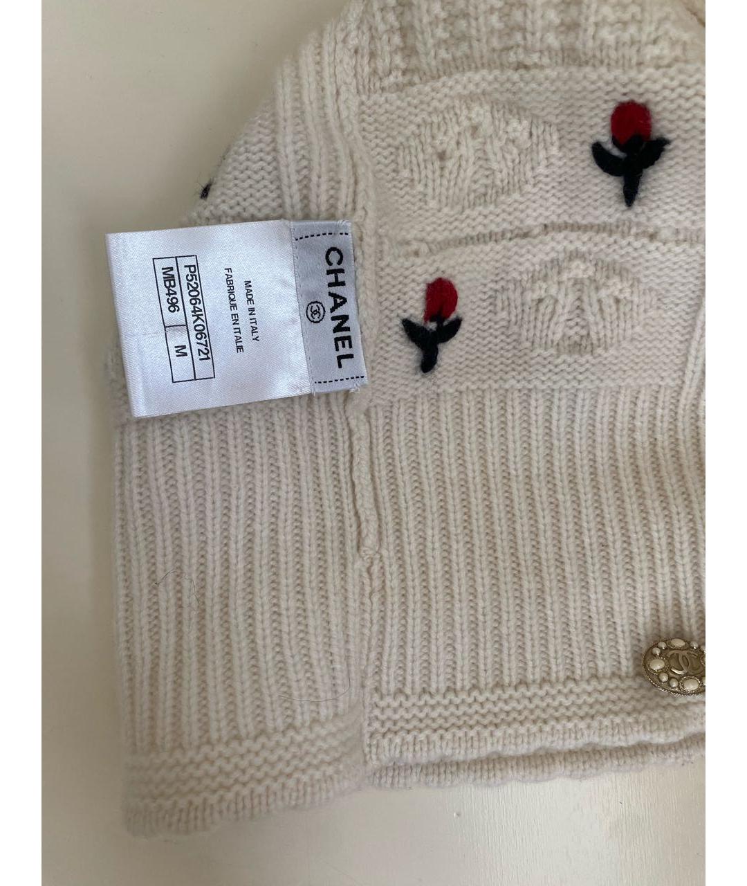 CHANEL Бежевая кашемировая шапка, фото 7