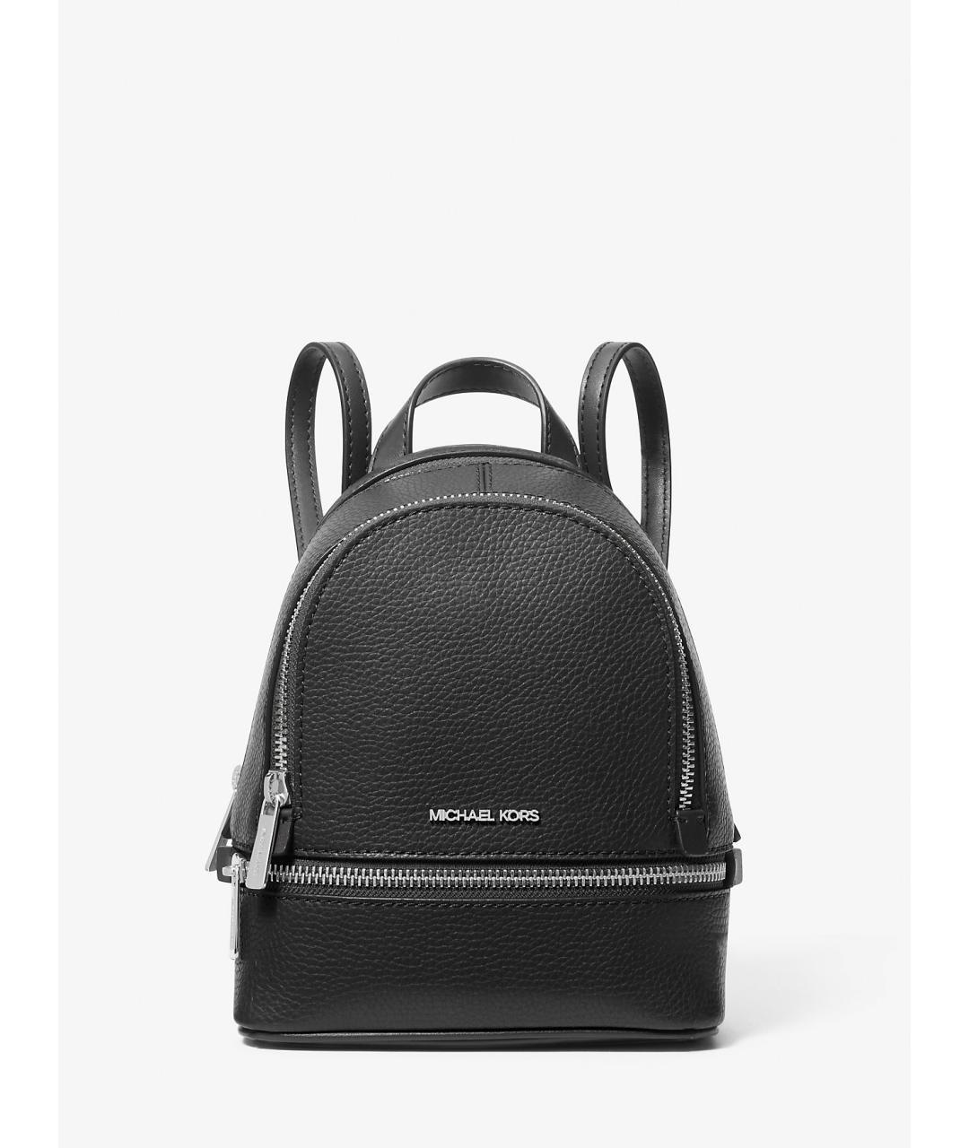 MICHAEL KORS Черный кожаный рюкзак, фото 8