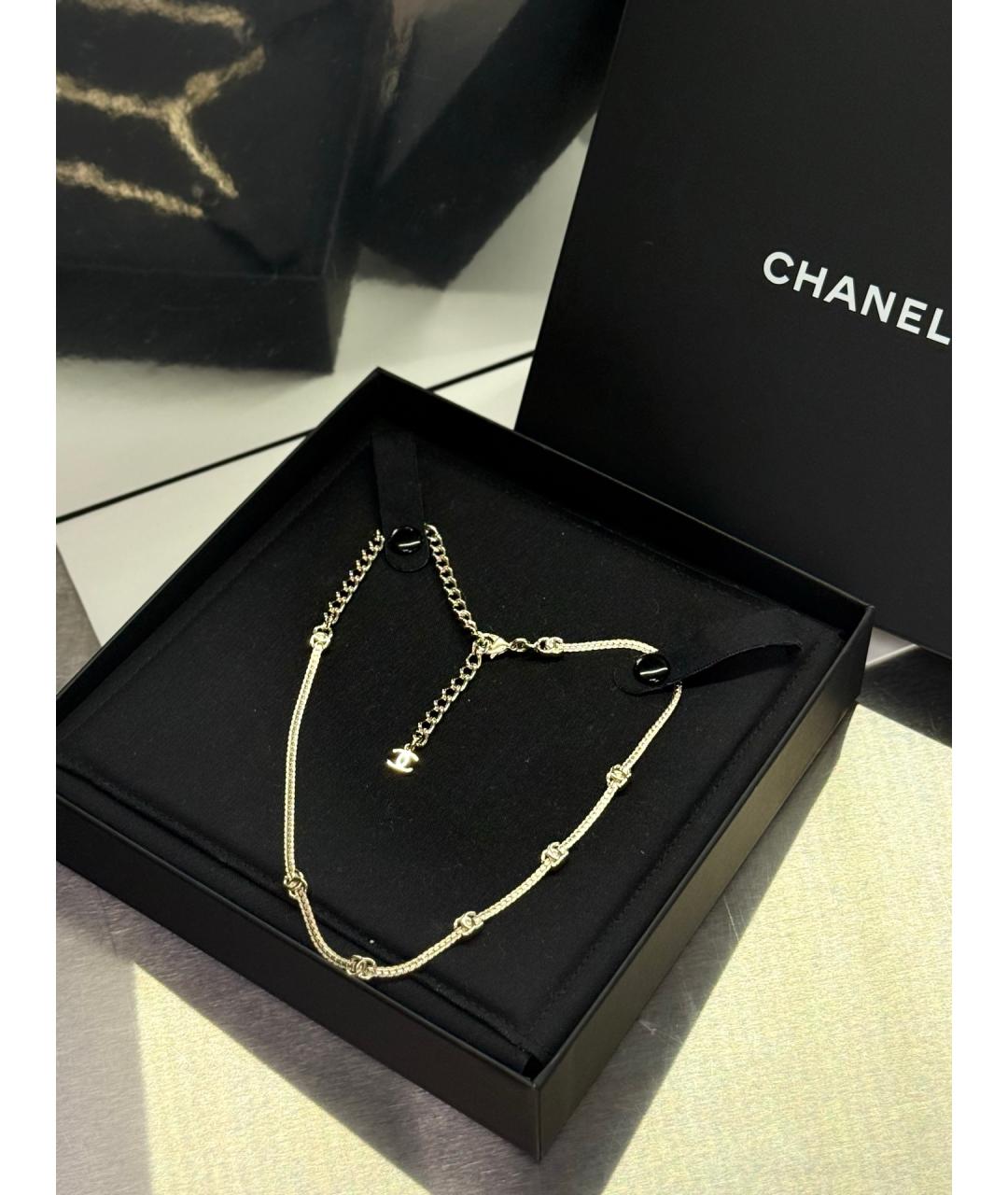 CHANEL Золотое колье, фото 2