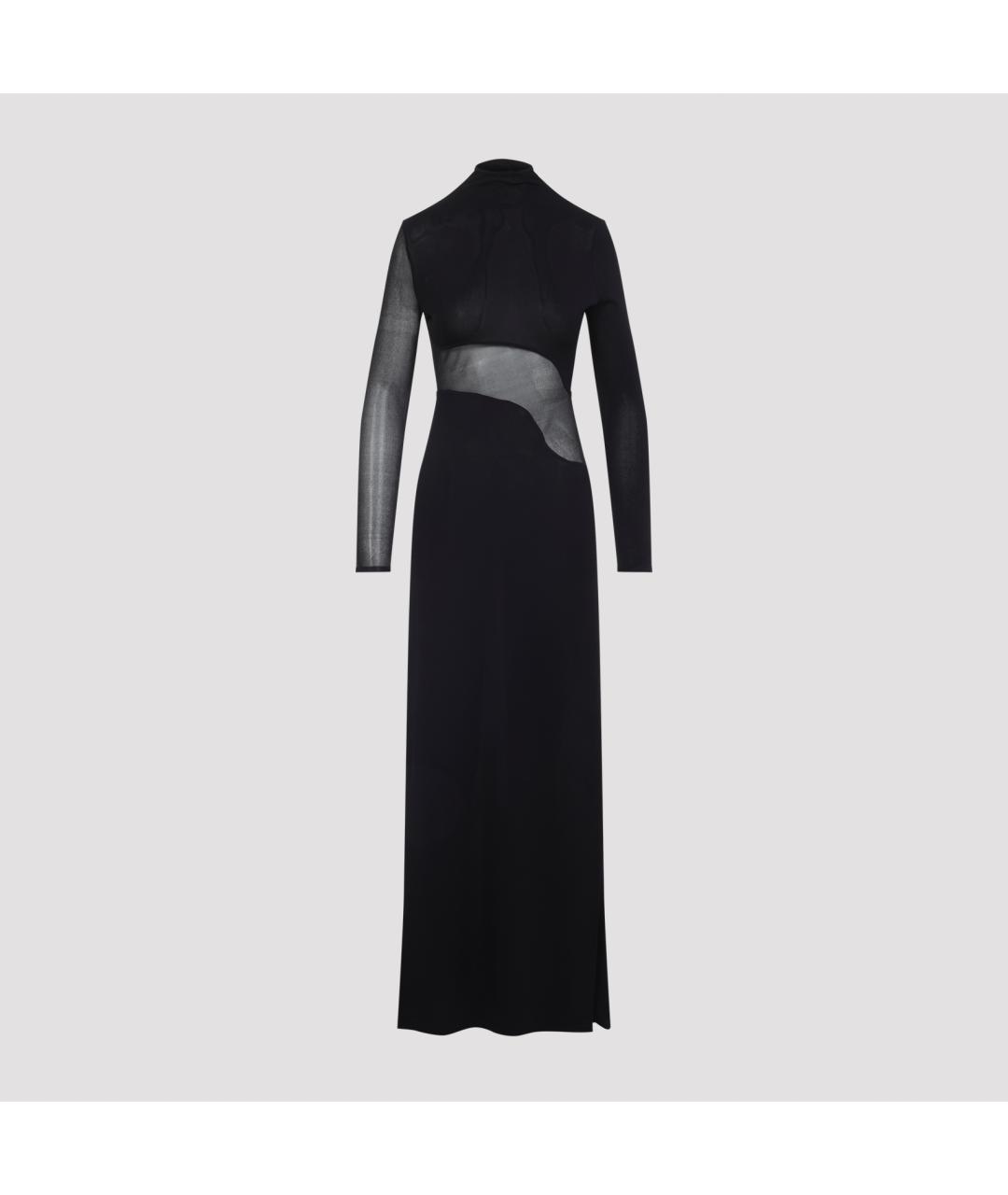 ALAIA Черное вискозное платье, фото 2