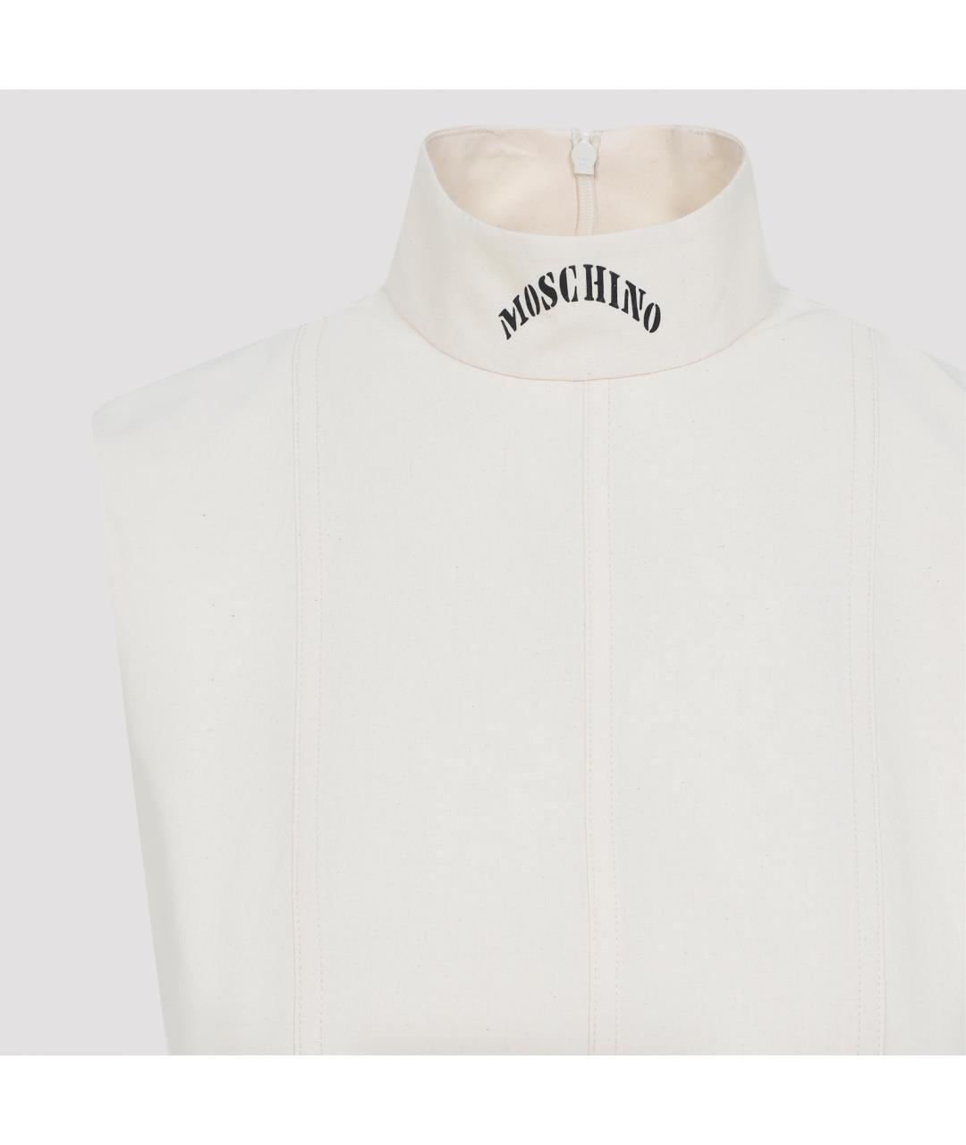 MOSCHINO Белое хлопковое платье, фото 6